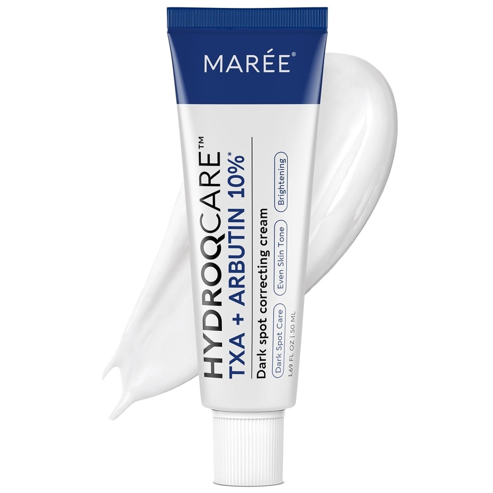 imageMAREE 10 Tranexamic Serum Cream Alpha Arbutin Cream with Tranexamic Acid Niacinamide Dark Spot Corrector with Alfa Arbutin Acido Tranexamico Crema para Manchas Oscuras en la CaraWhite