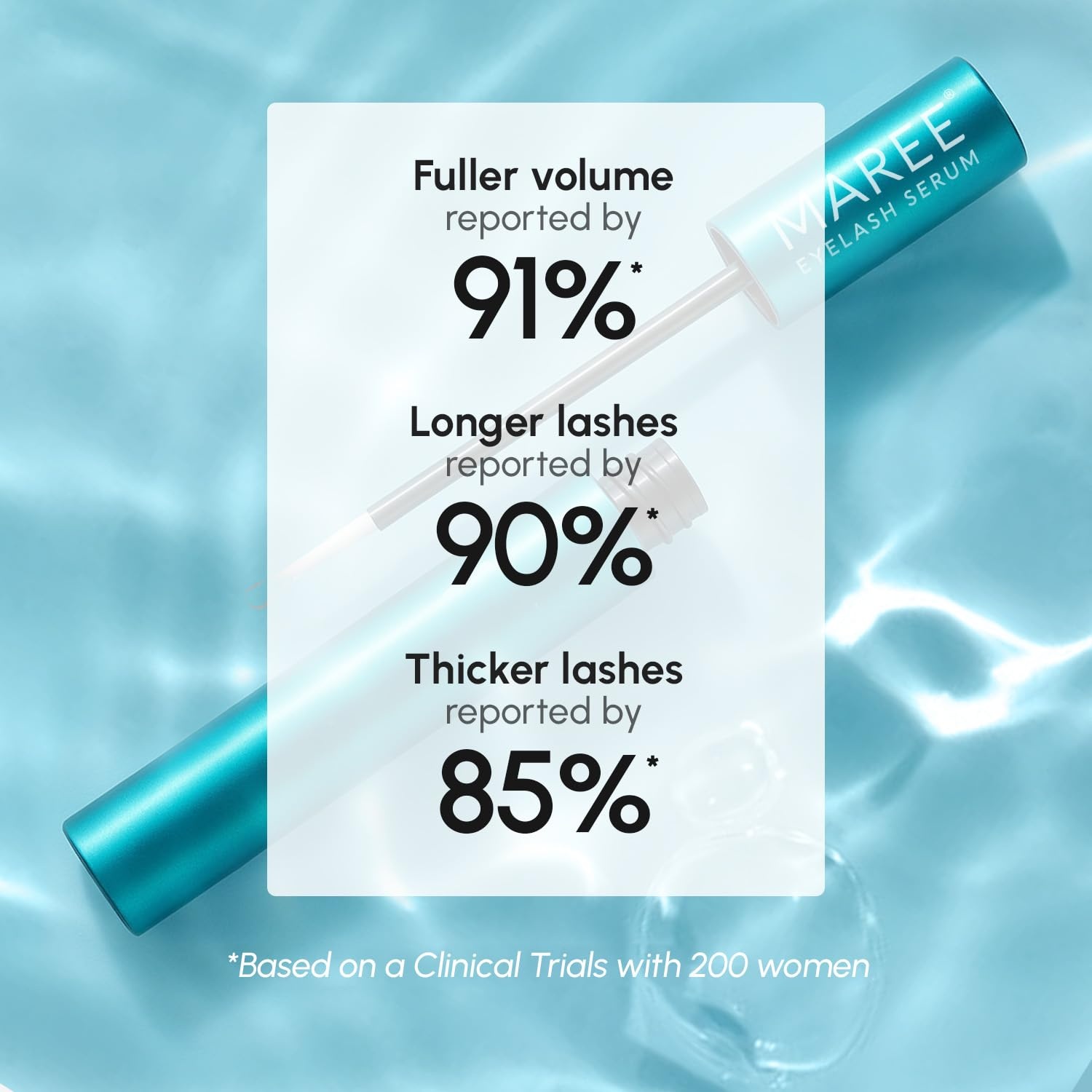 image:imageMAREE Eyelash Serum To Grow Lashes amp Brows Eye Lash Serum for Eyelash Growth Without Prostaglandin Rapid Enhancing Lash Growth Eyebrow Boost Oil Srum De Pestaas Suero Para Pestaas CrecimientoBlue