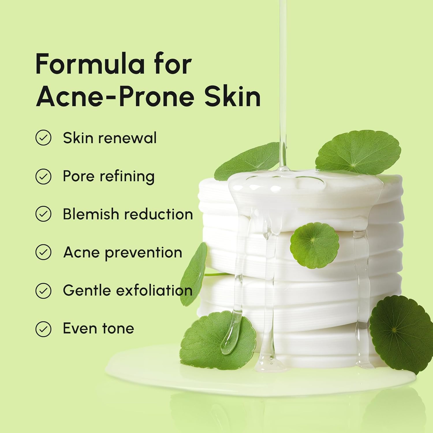 image:imageMAREE Self Tanning Facial Pads Exfoliating Glow Pads amp Tan Towels for Face amp Body Travel Size Self Tanner Wipes for Sunless Face Tanning No Rinse Gradual Natural Fair to Medium Tan TowelettesGreen