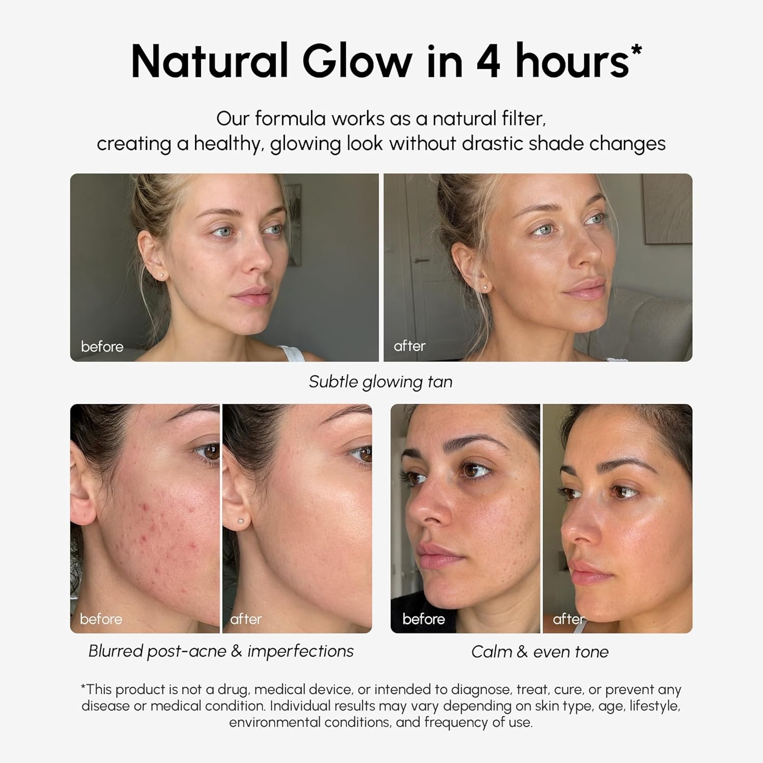 image:imageMAREE Self Tanning Facial Pads Exfoliating Glow Pads amp Tan Towels for Face amp Body Travel Size Self Tanner Wipes for Sunless Face Tanning No Rinse Gradual Natural Fair to Medium Tan TowelettesBrown