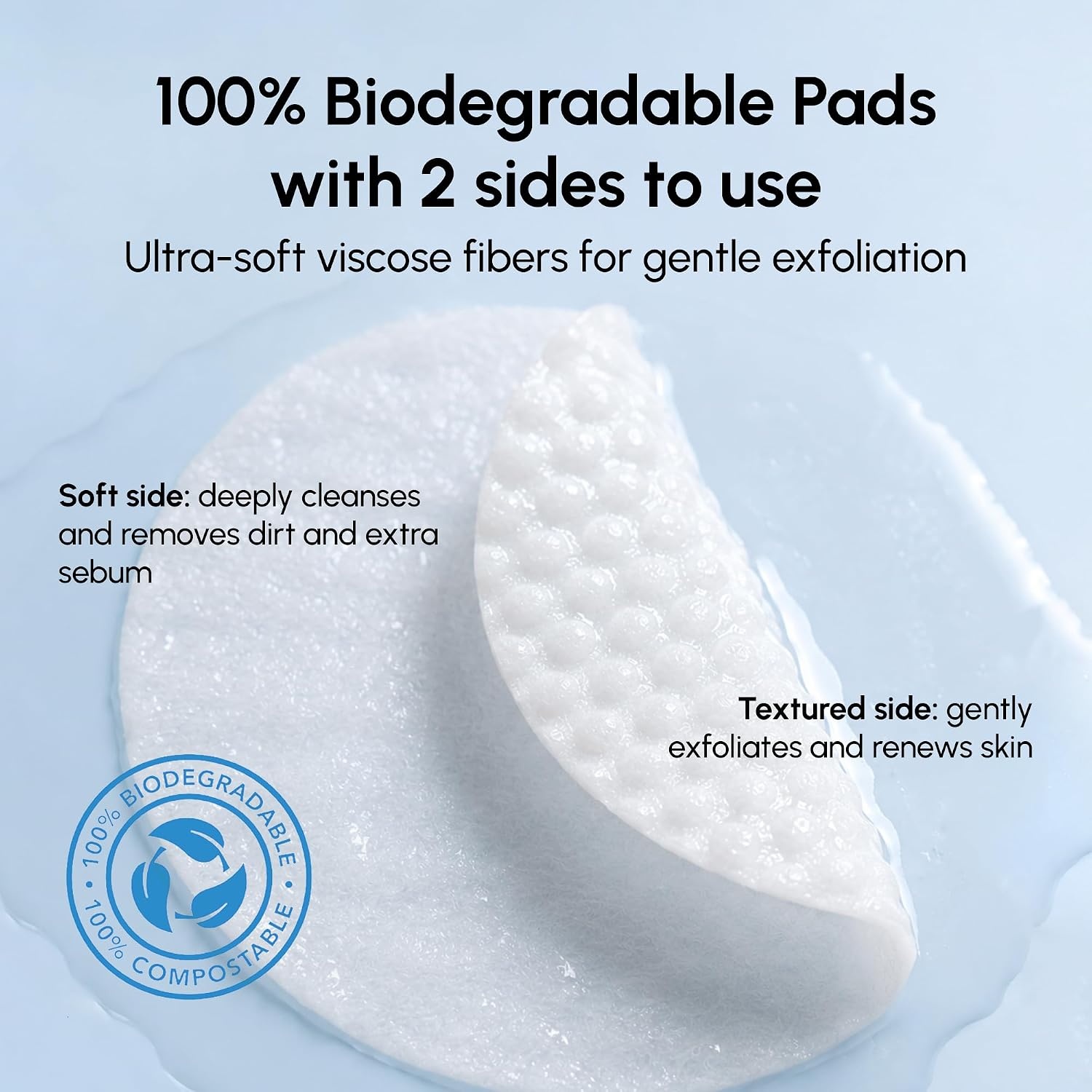 image:imageMAREE Self Tanning Facial Pads Exfoliating Glow Pads amp Tan Towels for Face amp Body Travel Size Self Tanner Wipes for Sunless Face Tanning No Rinse Gradual Natural Fair to Medium Tan TowelettesAzure