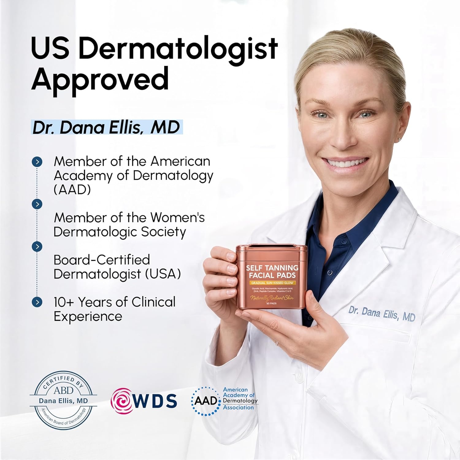 image:imageMAREE Self Tanning Facial Pads Exfoliating Glow Pads amp Tan Towels for Face amp Body Travel Size Self Tanner Wipes for Sunless Face Tanning No Rinse Gradual Natural Fair to Medium Tan TowelettesBrown
