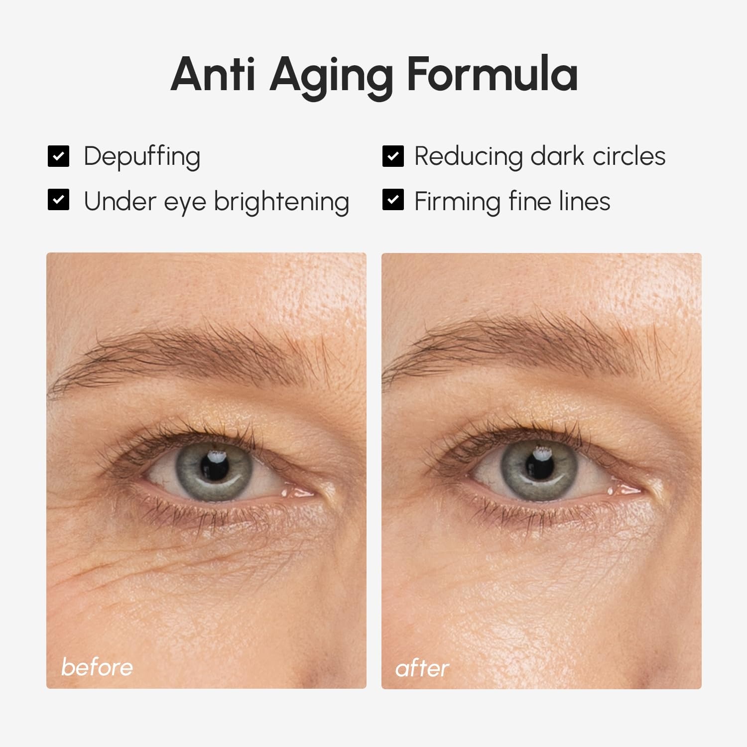 image:imageMAREE Under Eye Balm Stick Hydrating Retinol Caffeine Under Eye Brightener Stick for Older Women Collagen Undereye Cream for Dark Circles amp Wrinkles 028 Ounce GoldBlue