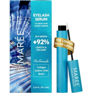 MAREE Eyelash Serum To Grow Lashes & Brows – Eye Lash Serum for Eyelash Growth Without Prostaglandin – Rapid Enhancing Lash Growth Eyebrow Boost Oil – Sérum De Pestañas Suero Para Pestañas Crecimiento(Blue)