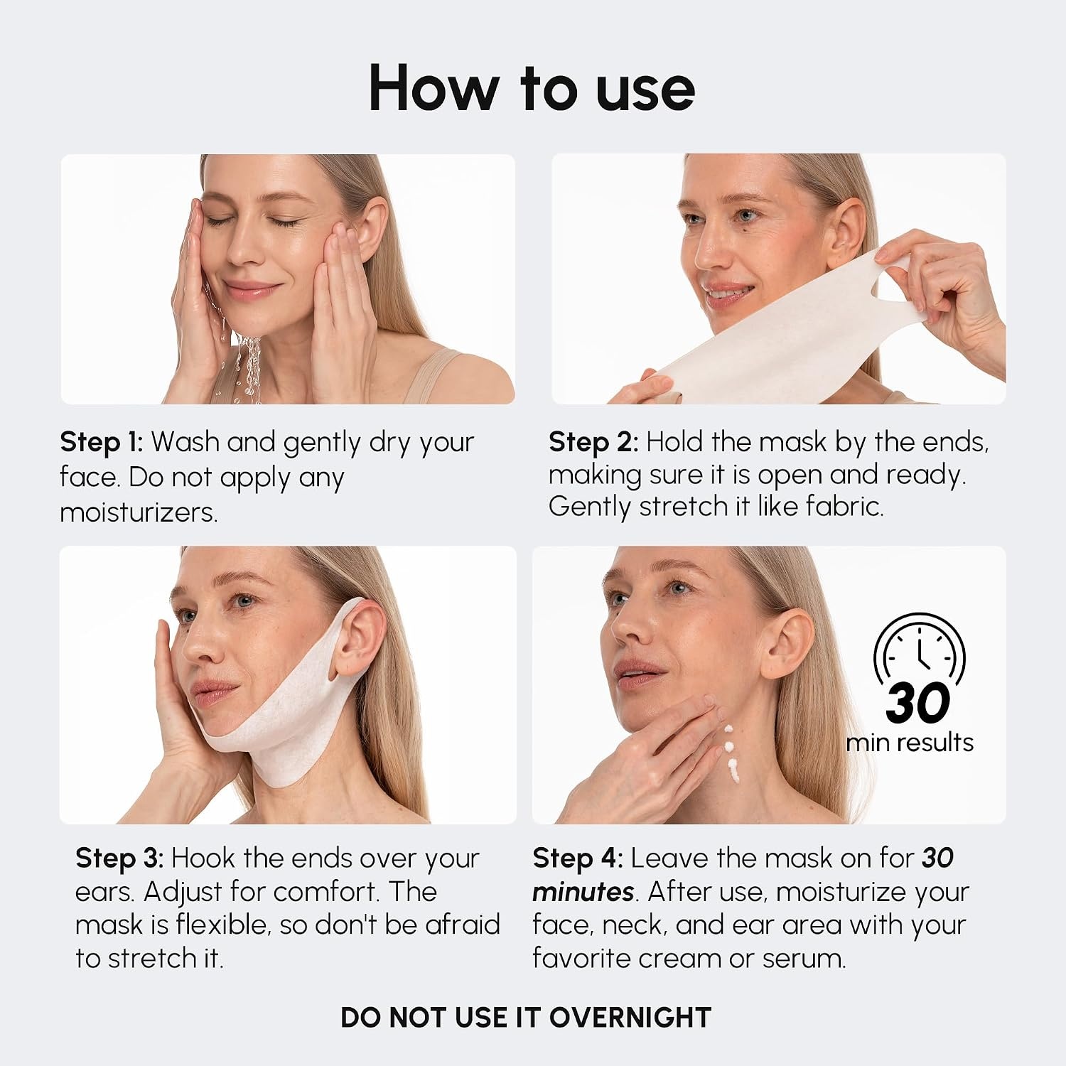 image:imageMAREE V Line Lifting Mask with PDRN Salmon DNA Deep Collagen Face Mask for Women Jawline Shaper Facial Masks with Retinol Tightening amp Firming Neck Lift Tape Double Chin Strap for Face LiftSalmon
