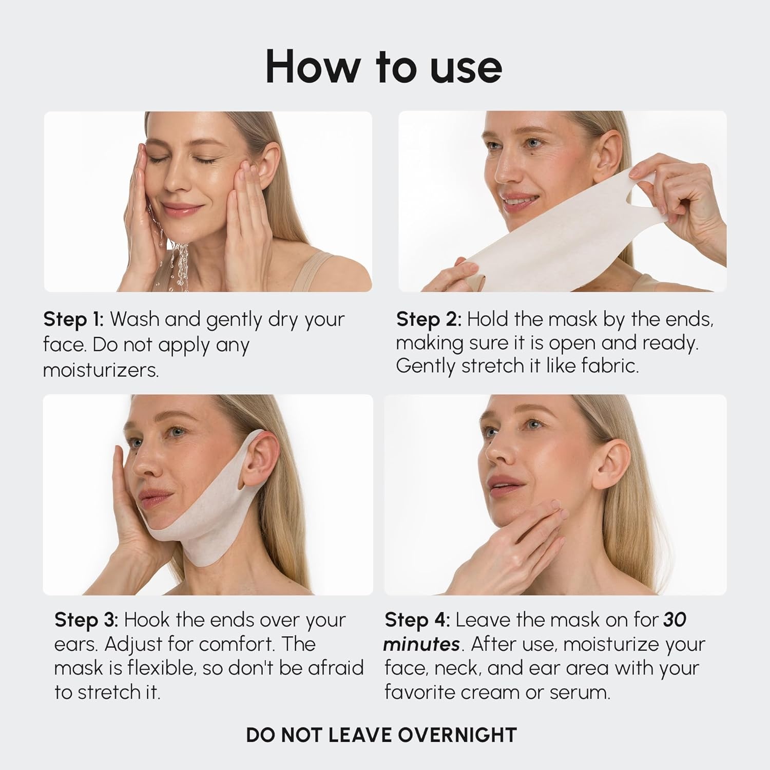 image:imageMAREE V Line Lifting Mask with PDRN Salmon DNA Deep Collagen Face Mask for Women Jawline Shaper Facial Masks with Retinol Tightening amp Firming Neck Lift Tape Double Chin Strap for Face LiftPurple