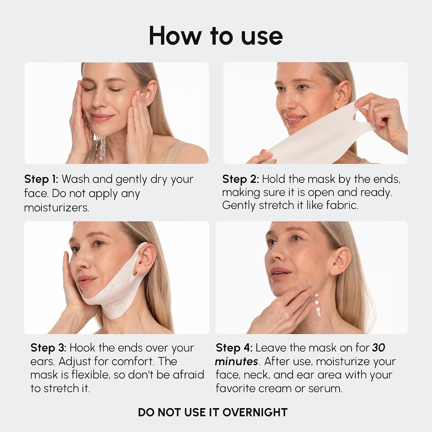image:imageMAREE V Line Lifting Mask with PDRN Salmon DNA Deep Collagen Face Mask for Women Jawline Shaper Facial Masks with Retinol Tightening amp Firming Neck Lift Tape Double Chin Strap for Face LiftGold