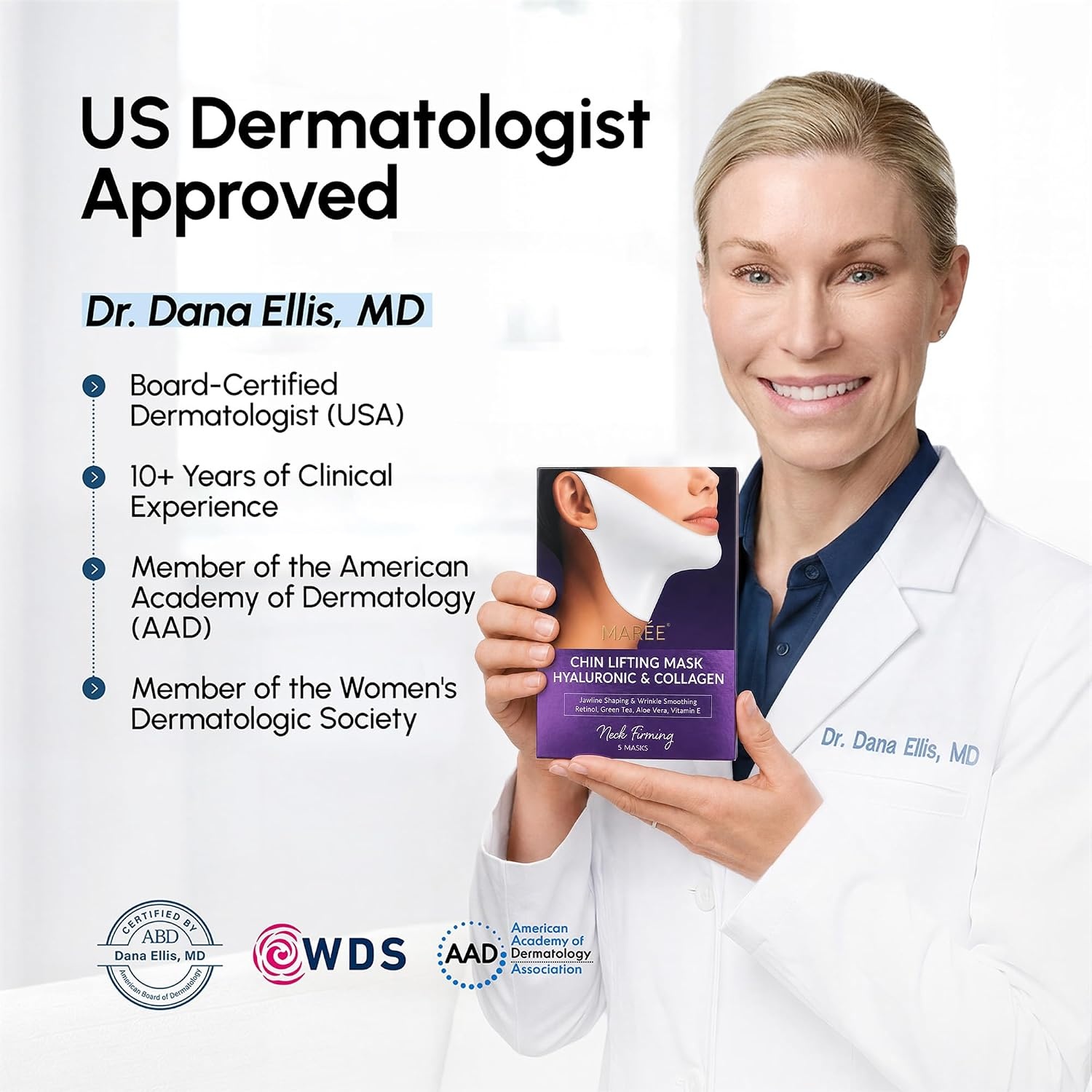 image:imageMAREE V Line Lifting Mask with PDRN Salmon DNA Deep Collagen Face Mask for Women Jawline Shaper Facial Masks with Retinol Tightening amp Firming Neck Lift Tape Double Chin Strap for Face LiftPurple