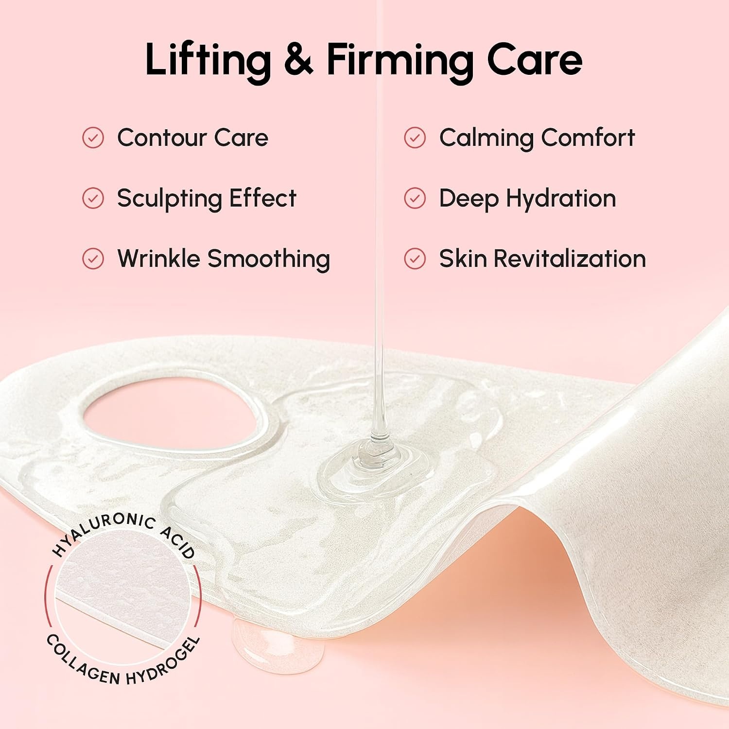 image:imageMAREE V Line Lifting Mask with PDRN Salmon DNA Deep Collagen Face Mask for Women Jawline Shaper Facial Masks with Retinol Tightening amp Firming Neck Lift Tape Double Chin Strap for Face LiftSalmon
