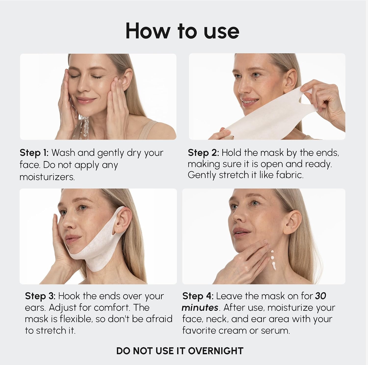 image:imageMAREE V Line Lifting Mask with PDRN Salmon DNA Deep Collagen Face Mask for Women Jawline Shaper Facial Masks with Retinol Tightening amp Firming Neck Lift Tape Double Chin Strap for Face LiftGold