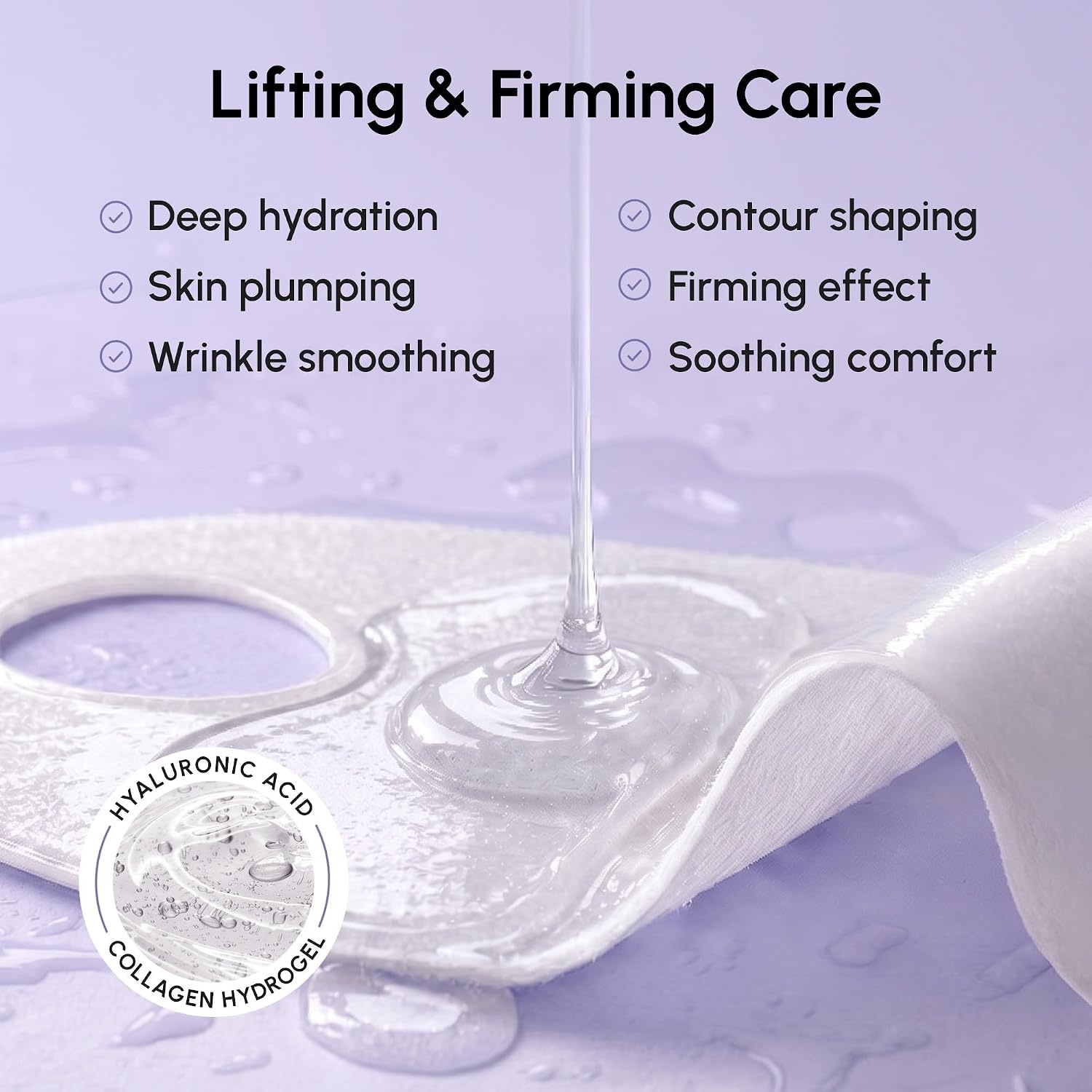 image:imageMAREE V Line Lifting Mask with PDRN Salmon DNA Deep Collagen Face Mask for Women Jawline Shaper Facial Masks with Retinol Tightening amp Firming Neck Lift Tape Double Chin Strap for Face LiftPurple