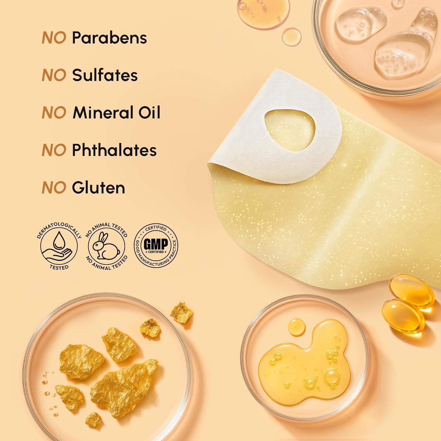 image:imageMAREE V Line Lifting Mask with PDRN Salmon DNA Deep Collagen Face Mask for Women Jawline Shaper Facial Masks with Retinol Tightening amp Firming Neck Lift Tape Double Chin Strap for Face LiftGold