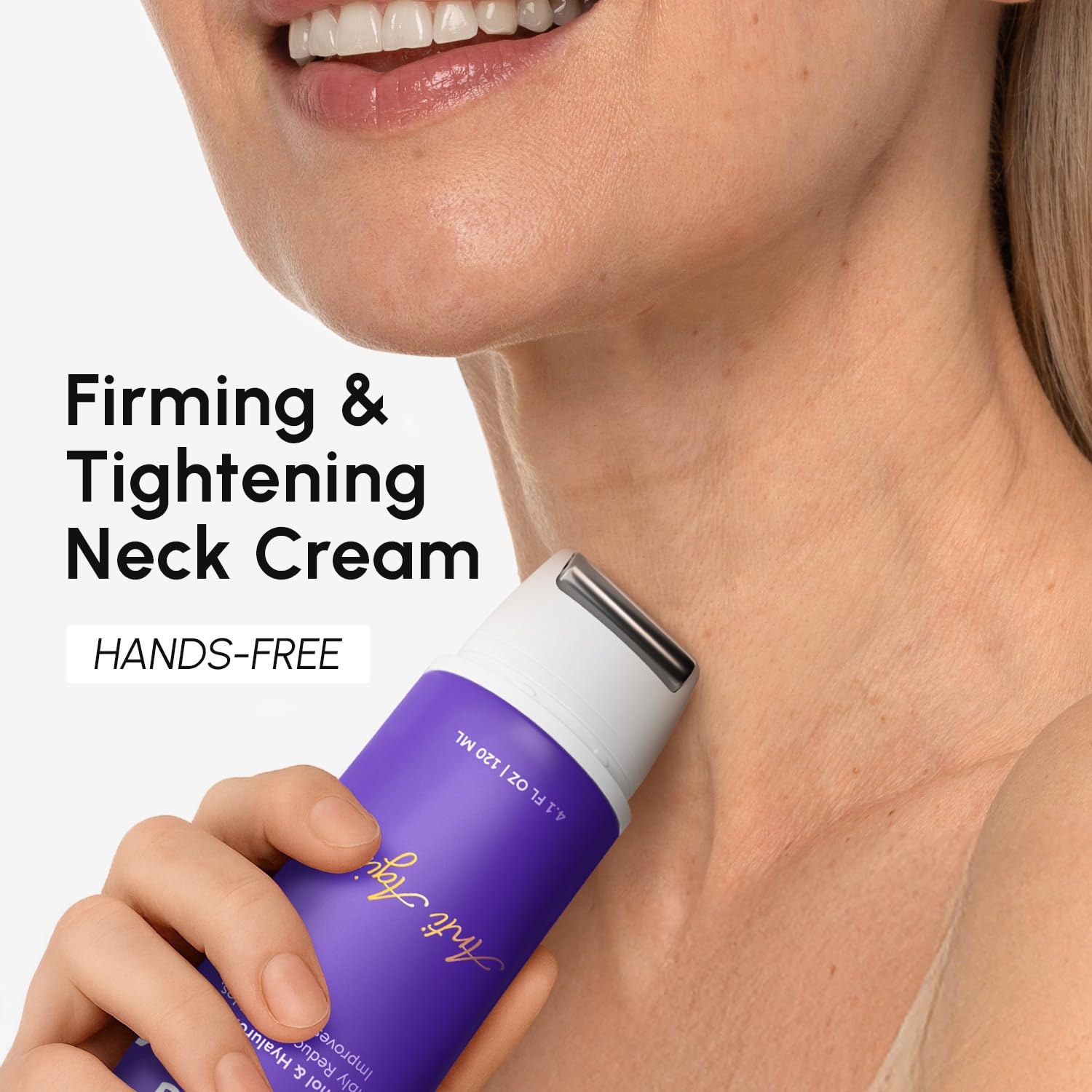 image:imageMAREE Neck Cream with Roller Firming Neck Cream with 3D Collagen amp AH8Purple