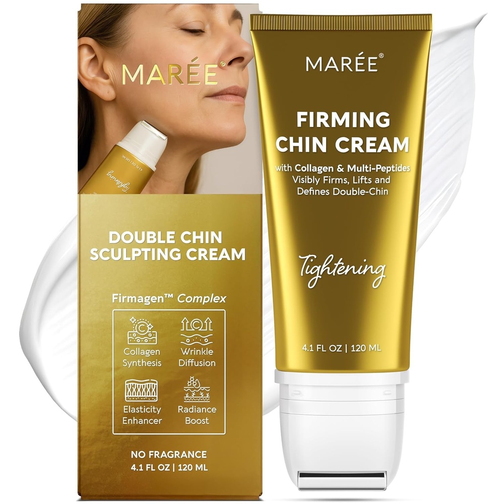 image:imageMAREE Neck Cream with Roller Firming Neck Cream with 3D Collagen amp AH8Gold
